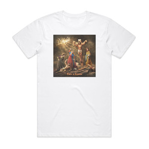 The Darkness Easter Is Cancelled Album Cover T-Shirt White The Darkness Easter Is Cancelled Album Cover T-Shirt White