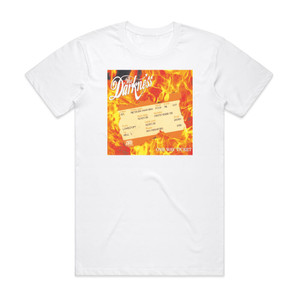 The Darkness One Way Ticket Album Cover T-Shirt White The Darkness One Way Ticket Album Cover T-Shirt White