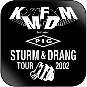KMFDM Sturm Drang Tour 2002 Album Cover Sticker KMFDM Sturm Drang Tour 2002 Album Cover Sticker