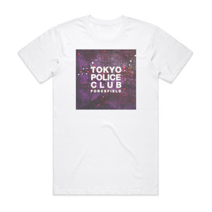 Tokyo Police Club Forcefield Album Cover T-Shirt White