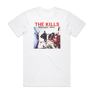 The Kills Midnight Boom Album Cover T-Shirt White The Kills Midnight Boom Album Cover T-Shirt White
