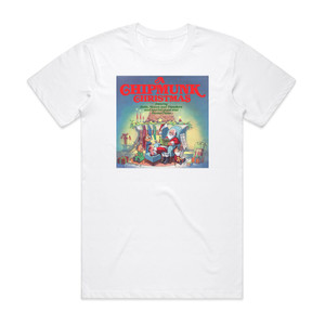 The Chipmunks A Chipmunk Christmas 1 Album Cover T-Shirt White The Chipmunks A Chipmunk Christmas 1 Album Cover T-Shirt White