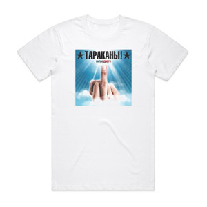 Tarakany  5 Album Cover T-Shirt White Tarakany  5 Album Cover T-Shirt White