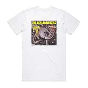 The Real McKenzies Clash Of The Tartans Album Cover T-Shirt White