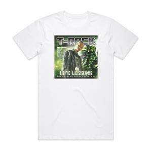 T-Rock Life Lessons The Burning Book Chapter Ii Album Cover T-Shirt White T-Rock Life Lessons The Burning Book Chapter Ii Album Cover T-Shirt White