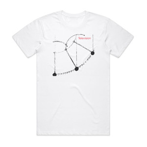 Television Television Album Cover T-Shirt White Television Television Album Cover T-Shirt White