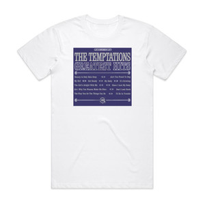 The Temptations Greatest Hits Album Cover T-Shirt White The Temptations Greatest Hits Album Cover T-Shirt White