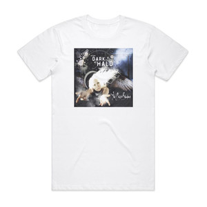 The Cruxshadows As The Dark Against My Halo 1 Album Cover T-Shirt White The Cruxshadows As The Dark Against My Halo 1 Album Cover T-Shirt White