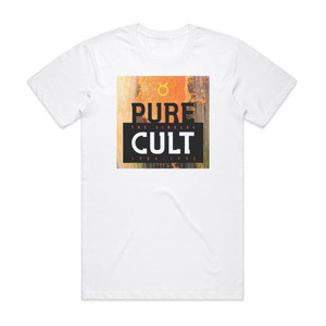 The Cult Pure Cult The Singles 1984 1995 2 Album Cover T-Shirt White The Cult Pure Cult The Singles 1984 1995 2 Album Cover T-Shirt White