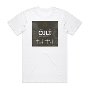 The Cult Sanctuary Mcmxciii Mixes Album Cover T-Shirt White The Cult Sanctuary Mcmxciii Mixes Album Cover T-Shirt White
