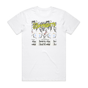 The Copyrights Learn The Hard Way Album Cover T-Shirt White The Copyrights Learn The Hard Way Album Cover T-Shirt White