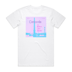 The Modern Jazz Quartet Concorde Album Cover T-Shirt White The Modern Jazz Quartet Concorde Album Cover T-Shirt White