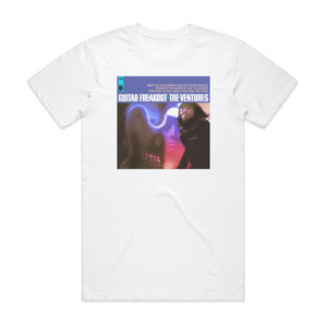 The Ventures Guitar Freakout Album Cover T-Shirt White The Ventures Guitar Freakout Album Cover T-Shirt White