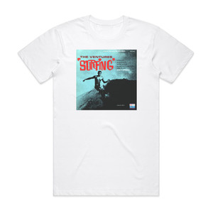 The Ventures Surfing Album Cover T-Shirt White The Ventures Surfing Album Cover T-Shirt White