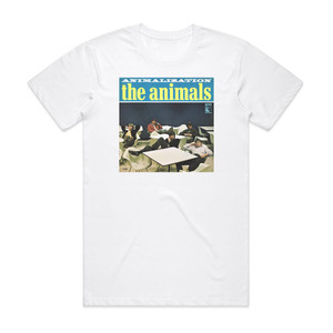 The Animals Animalization Album Cover T-Shirt White The Animals Animalization Album Cover T-Shirt White