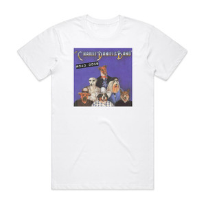 The Charlie Daniels Band Road Dogs Album Cover T-Shirt White The Charlie Daniels Band Road Dogs Album Cover T-Shirt White