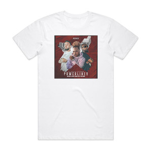 Tech N9ne Powerlines 1 Album Cover T-Shirt White Tech N9ne Powerlines 1 Album Cover T-Shirt White