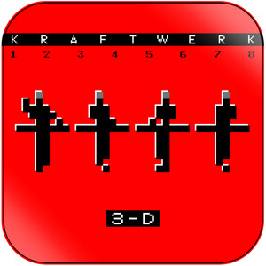 Kraftwerk 3 D The Catalogue-2 Album Cover Sticker Kraftwerk 3 D The Catalogue-2 Album Cover Sticker