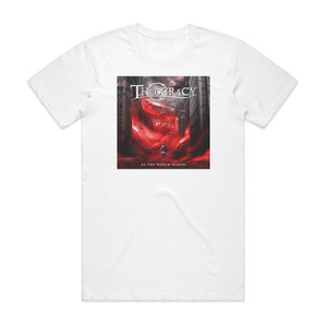 Theocracy As The World Bleeds Album Cover T-Shirt White Theocracy As The World Bleeds Album Cover T-Shirt White