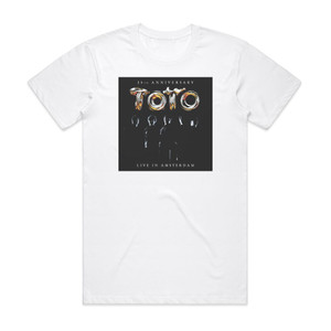 Toto 25Th Anniversary Live In Amsterdam Album Cover T-Shirt White Toto 25Th Anniversary Live In Amsterdam Album Cover T-Shirt White