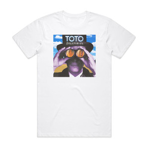 Toto Mindfields Album Cover T-Shirt White Toto Mindfields Album Cover T-Shirt White