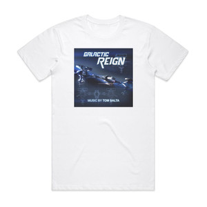 Tom Salta Galactic Reign Album Cover T-Shirt White