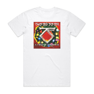 Twisted Sister A Twisted Christmas 1 Album Cover T-Shirt White