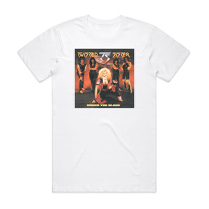 Twisted Sister Under The Blade Album Cover T-Shirt White Twisted Sister Under The Blade Album Cover T-Shirt White