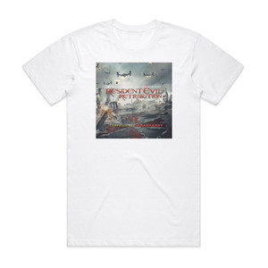 Tomandandy Resident Evil Retribution 1 Album Cover T-Shirt White Tomandandy Resident Evil Retribution 1 Album Cover T-Shirt White