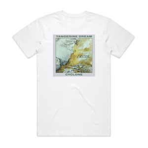Tangerine Dream Cyclone 1 Album Cover T-Shirt White Tangerine Dream Cyclone 1 Album Cover T-Shirt White