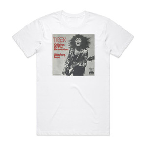 T Rex Children Of The Revolution Album Cover T-Shirt White T Rex Children Of The Revolution Album Cover T-Shirt White