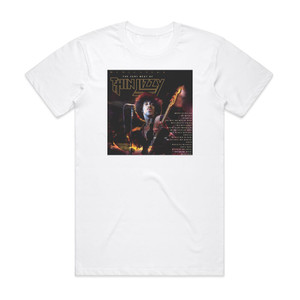 Thin Lizzy Dedication The Very Best Of Thin Lizzy Album Cover T-Shirt White Thin Lizzy Dedication The Very Best Of Thin Lizzy Album Cover T-Shirt White