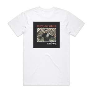 Tony Joe White Snakey Album Cover T-Shirt White Tony Joe White Snakey Album Cover T-Shirt White