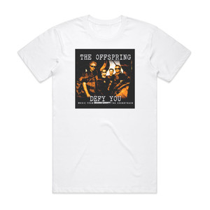 The Offspring Defy You 1 Album Cover T-Shirt White The Offspring Defy You 1 Album Cover T-Shirt White
