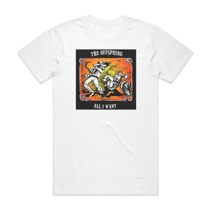 The Offspring All I Want Album Cover T-Shirt White The Offspring All I Want Album Cover T-Shirt White
