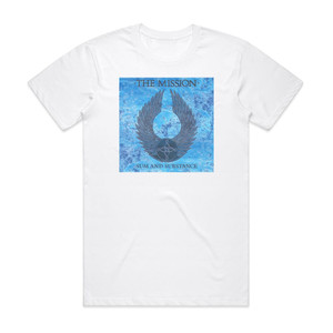 The Mission Sum And Substance 1 Album Cover T-Shirt White The Mission Sum And Substance 1 Album Cover T-Shirt White