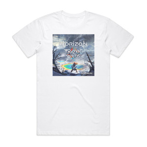 The Flight Horizon Zero Dawn The Frozen Wilds Album Cover T-Shirt White The Flight Horizon Zero Dawn The Frozen Wilds Album Cover T-Shirt White