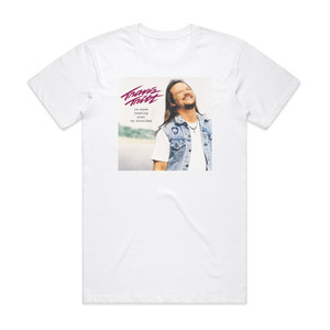 Travis Tritt No More Looking Over My Shoulder Album Cover T-Shirt White Travis Tritt No More Looking Over My Shoulder Album Cover T-Shirt White