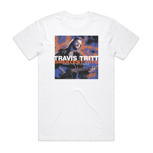 Travis Tritt Greatest Hits From The Beginning Album Cover T-Shirt White Travis Tritt Greatest Hits From The Beginning Album Cover T-Shirt White