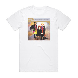 Thompson Twins Platinum Gold Collection Album Cover T-Shirt White Thompson Twins Platinum Gold Collection Album Cover T-Shirt White