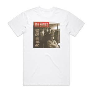 The Sonics Psycho Sonic Album Cover T-Shirt White The Sonics Psycho Sonic Album Cover T-Shirt White
