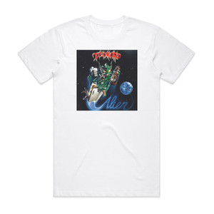 Tankard Alien 1 Album Cover T-Shirt White Tankard Alien 1 Album Cover T-Shirt White