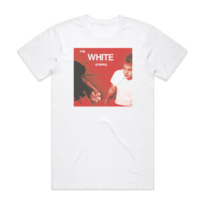 The White Stripes Lets Shake Hands Album Cover T-Shirt White The White Stripes Lets Shake Hands Album Cover T-Shirt White