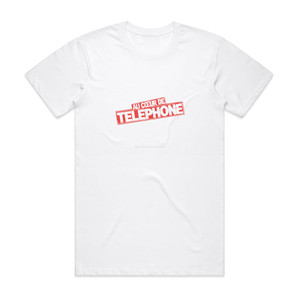 Telephone Au Cur De Tlphone Album Cover T-Shirt White Telephone Au Cur De Tlphone Album Cover T-Shirt White