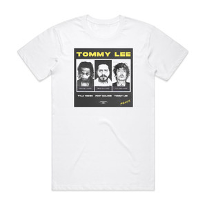 Tommy Lee Tommy Lee Tommy Lee Remix Album Cover T-Shirt White Tommy Lee Tommy Lee Tommy Lee Remix Album Cover T-Shirt White