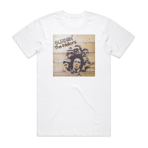 The Wailers Burnin Album Cover T-Shirt White The Wailers Burnin Album Cover T-Shirt White