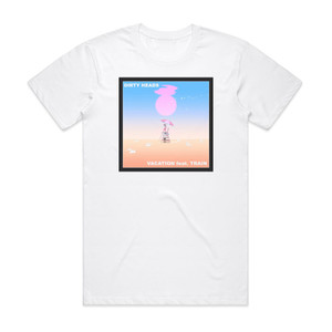 The Dirty Heads Vacation Album Cover T-Shirt White The Dirty Heads Vacation Album Cover T-Shirt White