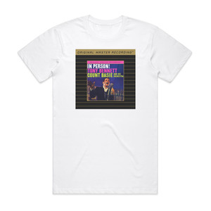 Tony Bennett In Person 1 Album Cover T-Shirt White Tony Bennett In Person 1 Album Cover T-Shirt White