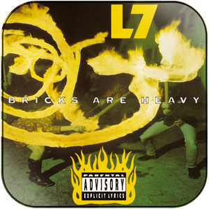 L7 Bricks Are Heavy-1 Album Cover Sticker L7 Bricks Are Heavy-1 Album Cover Sticker