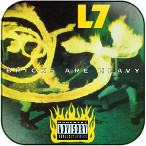 L7 Bricks Are Heavy-2 Album Cover Sticker L7 Bricks Are Heavy-2 Album Cover Sticker